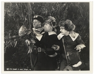 10" x 8" Glossy Photo From the 1937 Three Stooges Film "Back to the Woods" -- Very Good Plus Condition